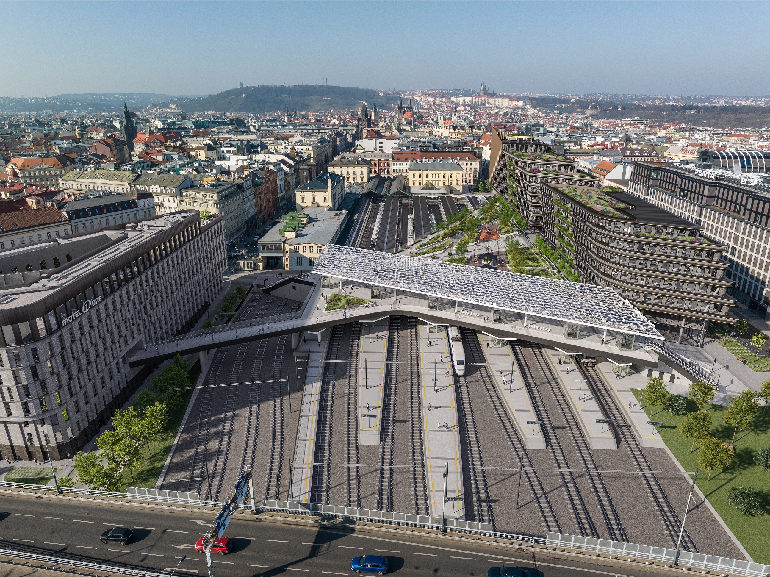 Masarykovo nádraží přestane být bariérou, díky modernizaci získá unikátní platformu