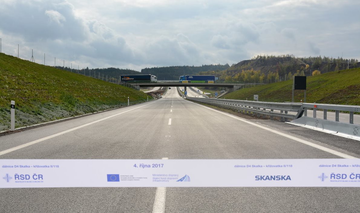 Drivers can now start using the section D4 Skalka – crossing II/118