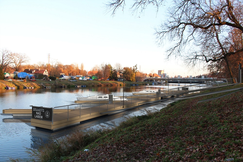 V Brandýse nad Labem začala stavba dalšího veřejného přístaviště pro malá plavidla