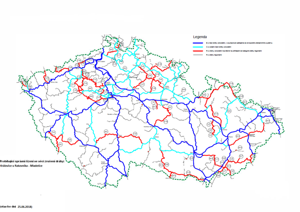 Informace o kategorizaci železniční sítě